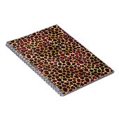 Design der Burgundy- und Gold Leopard-Serie 2 Notizblock (Rechte Seite)