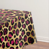 Design der Burgundy- und Gold Leopard-Serie 2 Tischdecke (Beispiel)