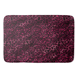 Design der Burgundy- und Gold Leopard-Serie 9 Badematte