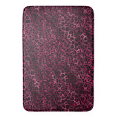 Design der Burgundy- und Gold Leopard-Serie 9 Badematte (Vorderseite Vertikal)