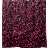 Design der Burgundy- und Gold Leopard-Serie 9 Duschvorhang (Vorderseite)