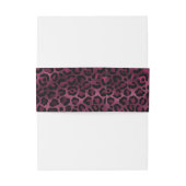 Design der Burgundy- und Gold Leopard-Serie 9 Einladungsbanderole (Rückseitenbeispiel)