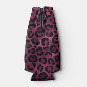 Design der Burgundy- und Gold Leopard-Serie 9 Flaschenkühler (Rückseite)