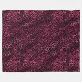 Design der Burgundy- und Gold Leopard-Serie 9 Fleecedecke (Vorderseite (Horizontal))