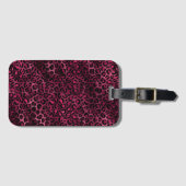 Design der Burgundy- und Gold Leopard-Serie 9 Gepäckanhänger (Vorderseite (Horizontal))