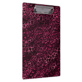 Design der Burgundy- und Gold Leopard-Serie 9 Klemmbrett (Rechts)