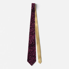 Design der Burgundy- und Gold Leopard-Serie 9 Krawatte