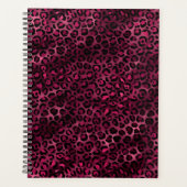 Design der Burgundy- und Gold Leopard-Serie 9 Planer (Vorderseite)