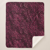 Design der Burgundy- und Gold Leopard-Serie 9 Sherpadecke (Vorderseite)