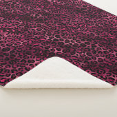 Design der Burgundy- und Gold Leopard-Serie 9 Sherpadecke (3/4)