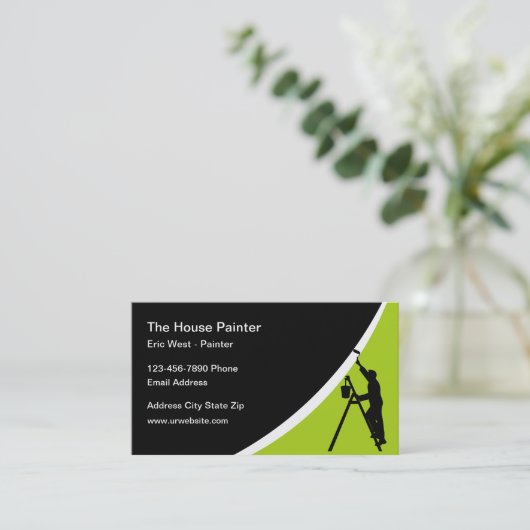 Design der Business Card des modernen Hausmeisters Visitenkarte (Stehend Vorderseite)