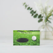 Design der Business Cards für Golfplätze Visitenkarte (Stehend Vorderseite)