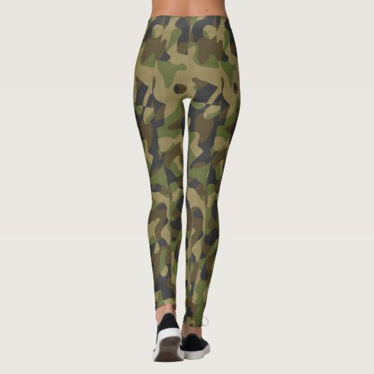 Design der Camouflage Army Leggings (Rückseite)