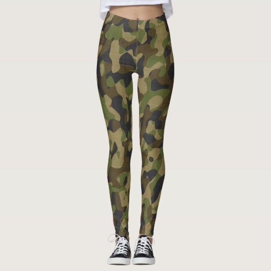 Design der Camouflage Army Leggings (Vorderseite)