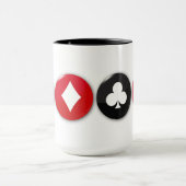 Design der Card Suites Tasse (Zentrum)