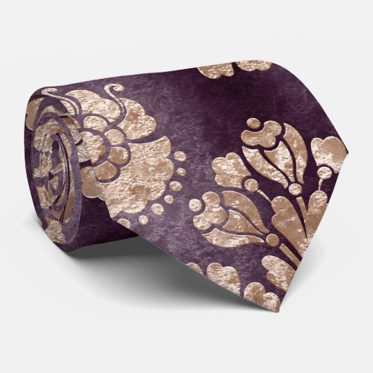 Design der Champagner-Velvet-Serie 8 Krawatte (Gerollt)