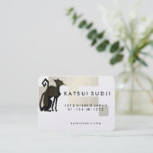 Design der Chat-Logos - Visitenkarte Gold (Stehend Vorderseite)