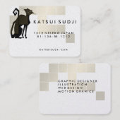 Design der Chat-Logos - Visitenkarte Gold (Vorne/Hinten)