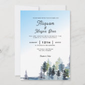 Design der Classic Winter Wedding Invitations Card Einladung (Vorderseite)