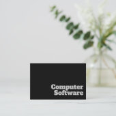 Design der Computersoftware auf Fettdruck und Lösc Visitenkarte (Stehend Vorderseite)
