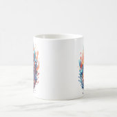 Design der Creative Fire and Ice Cat Kaffeetasse (Mittel)