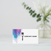 Design der Creative Painter Business Card Visitenkarte (Stehend Vorderseite)