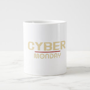 Design der Cyber-Montag-Tasse, Retro-Vintag Jumbo-Tasse