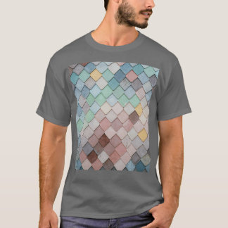 Design der Dachziegel-Muster T-Shirt