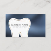 Design der Dental Navy & Gold Business Card Visitenkarte (Vorderseite)