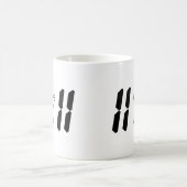 Design der digitalen Uhr 11:11 Kaffeetasse (Mittel)