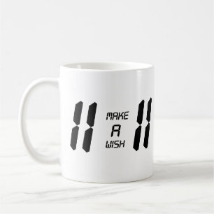 Design der digitalen Uhr 11:11 Kaffeetasse