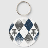 Design der Disk Golf Raute Schlüsselanhänger (Vorderseite)