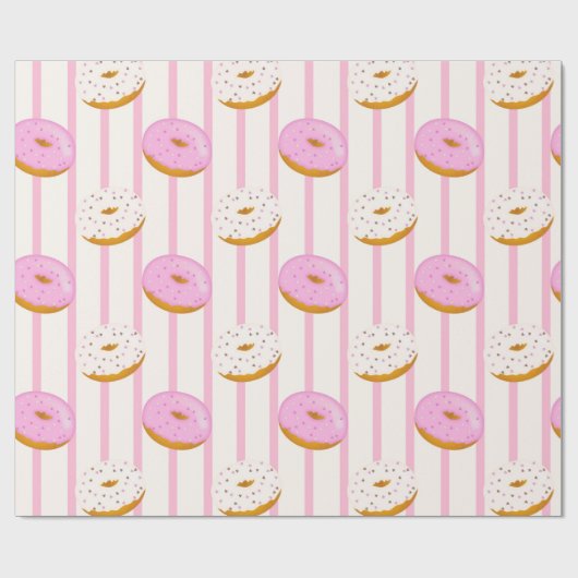 Design der Donut-Serie 3 Geschenkpapier (Flach)