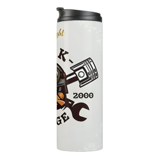 Design der Duck Garage Mechanic Thermosbecher (Nach rechts gedreht)