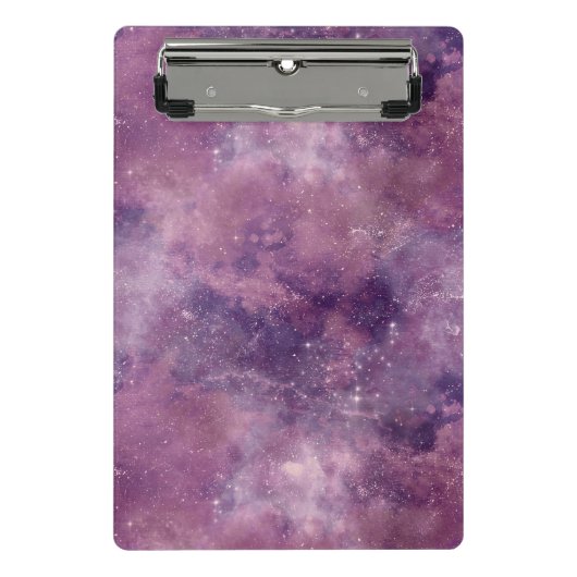 Design der Dusk Rose Galaxy Serie 1  Mini Klemmbrett (Vorderseite)