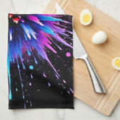 Design der dynamischen Farbexplosion Geschirrtuch (Viertel Falte)