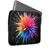 Design der dynamischen Farbexplosion Laptopschutzhülle (Vorne Rechts)