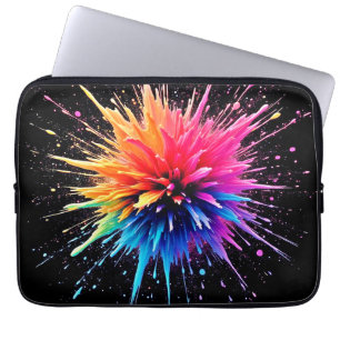 Design der dynamischen Farbexplosion Laptopschutzhülle