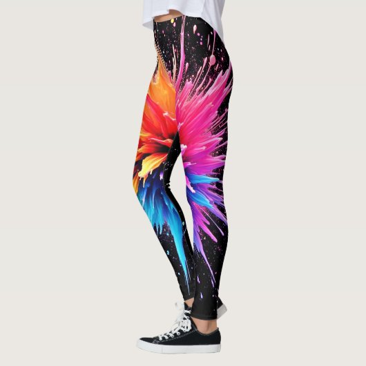 Design der dynamischen Farbexplosion Leggings (Links)