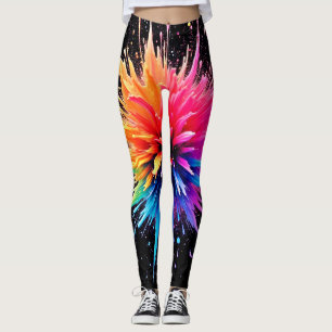 Design der dynamischen Farbexplosion Leggings