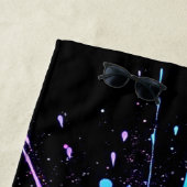 Design der dynamischen Farbexplosion Strandtuch (Beispiel)