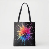 Design der dynamischen Farbexplosion Tasche (Vorderseite)