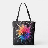 Design der dynamischen Farbexplosion Tasche (Rückseite)