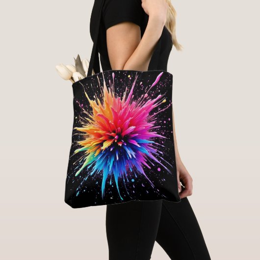 Design der dynamischen Farbexplosion Tasche (Von Nahem)