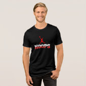 Design der dynamischen Hoops Basketball-Jump Tri-Blend Shirt (Vorderseite voll)