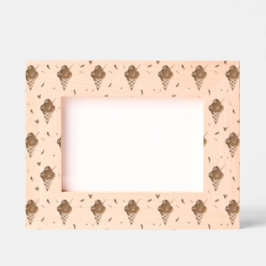 Design der Eiscreme Geätzte Rahmen