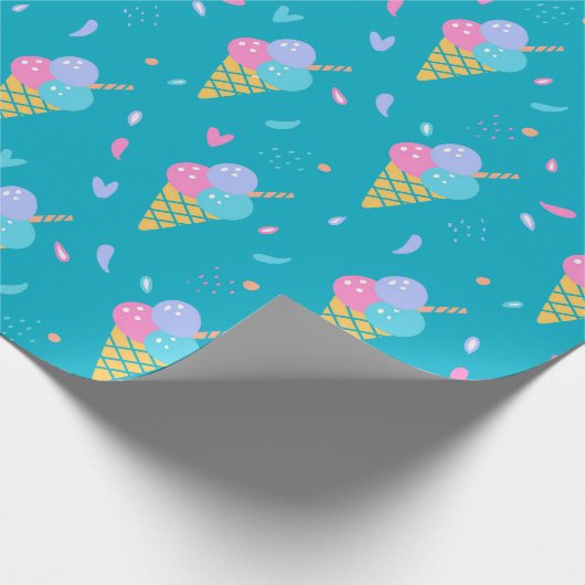 Design der Eiscreme Geschenkpapier (Ecke)