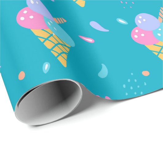 Design der Eiscreme Geschenkpapier (Rolleneckpunkt)