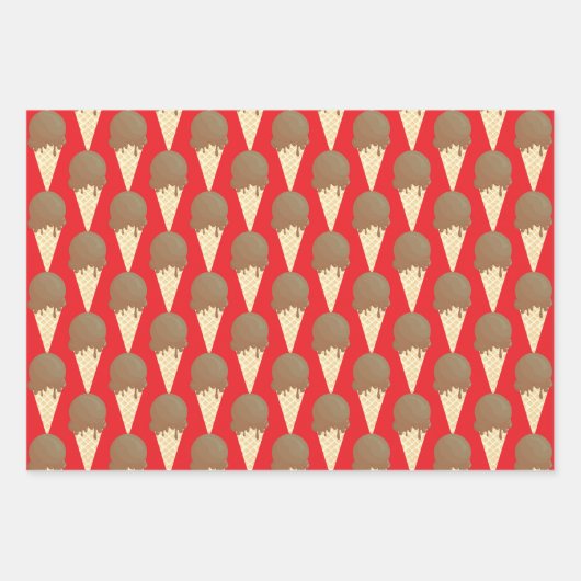 Design der Eiscreme Geschenkpapier Set (Vorderseite 3)