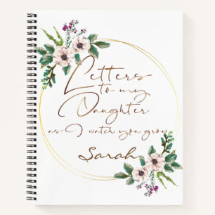 Design der eleganten Blumenschrift Notizblock